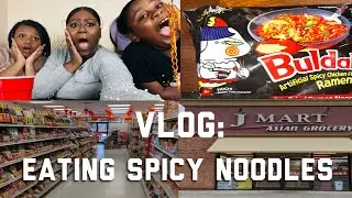 VLOG: My Daughters Challenged Me To Eat Very Spicy Noodles | Very Funny| Who Won?
