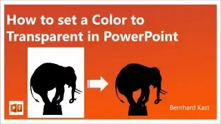 How to set a Color to Transparent in PowerPoint