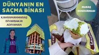 Diyarbakır-Adıyaman-Kahramanmaraş vlog (Dünyanın en saçma binasını gördük!) 😱