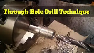 How to drill hole in aluminium sheet using lathe machine
