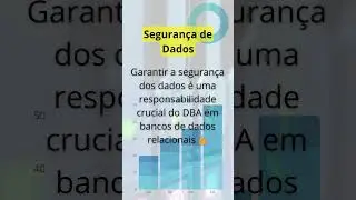 Administração de Bancos de Dados também é garantir segurança de dados por parte do DBA.