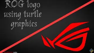 MAKING ROG LOGO USING TURTLE GRAPHICS  |PYTHON|