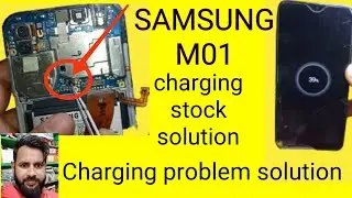 Samsung M01 Charging stock problem | sm m01 not charging problem | M01 Fake charging problem