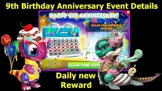 9th Birthday Anniversary event Details-Dragon Mania legends | Birthday Dragon and Ninth Dragon | DML