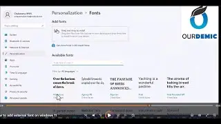 How to install additional fonts on windows 11