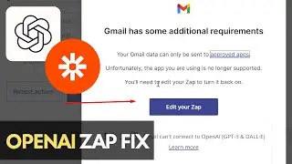 Fixing Zapier Connection Issues with OpenAI (GPT-3 & DALL•E) | Tutorial
