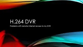 H264 DVR port forwarding
