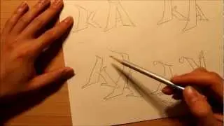How to draw graffiti letters STEP BY STEP (intermediate) | Graphics Graffiti and Illustration