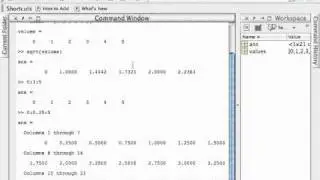 Vectors in MATLAB