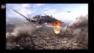 Skyline: drone fight and nuke scene