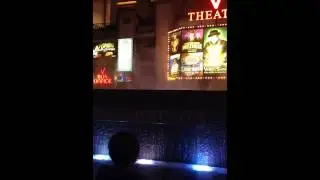 water fountain show in Las Vegas