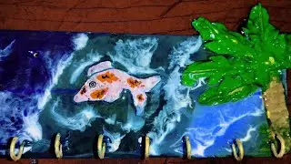 Diy Resin Keychain holder #art #shorts #diy