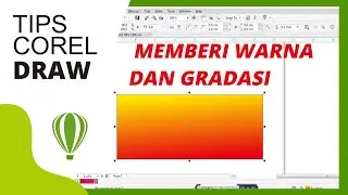 LEARN CORELDRAW X7 - How to Create Color Gradient in CorelDRAW - Very Easy