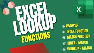 Excel LOOKUP Functions | How To Use Excel LOOKUP Functions (VLOOKUP, Index Function, Match Function)