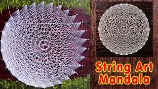 String art Mandala | Round string art | string art round shape | how to do string art