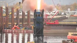 Winona Bridge Statnamic Testing View 2