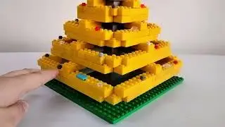 A Christmas Tree Made with Blocks