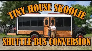 The most amazing tiny house skoolie shuttle bus conversion!