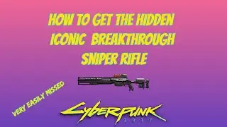 How To Get The Iconic Breakthrough Weapon Crafting Spec In Cyberpunk 2077