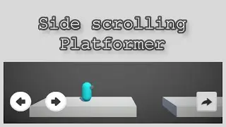 Side Scrolling Platformer | Player Controls Using Ui Buttons | Flip Player Right, Left | 2.5D