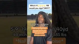 Which 4⭐️⭐️⭐️⭐️ RB would you sign? WHY? #shorts #runningback #THADDBOII