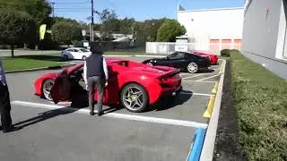 NEW 2020 FERRARI F8 SPIDER. START UP AND FIRST DRIVE. FIRST IN NJ!
