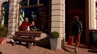 Kevin Gorczynski als mimespeler in Movie Park Germany