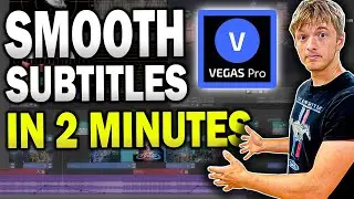 NO PLUGINS The EASIEST Way To Make Smooth Subtitles For YouTube Videos! VEGAS Pro