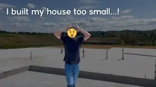 My slab is poured and... I think my house is too small... 😲