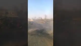 Как сжигают венки на Северном кладбище в Минске