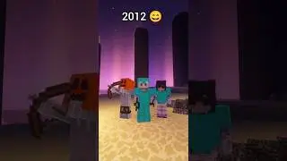 Minecraft then 😄 vs now 😔 #minecraft #shorts #minecraftshorts