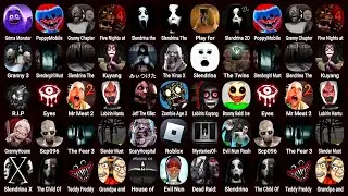 Games: Grimace Monster, Poppy Mobile, Granny Chapter 2, Slendrina The Cellar, Slendrina The School..