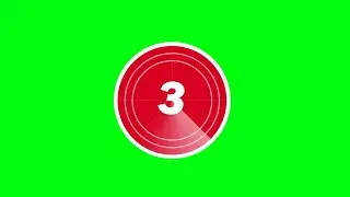 Green Screen Timer ✅Timer Countdown 3 seconds No Copyright Green Screen