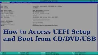 UEFI Boot | How to Boot from CD's/DVD's/USB's