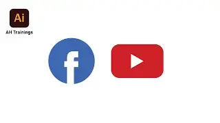 How to make Facebook logo / How to make YouTube logo in illustrator / illustrator Tutorial