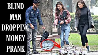 BLIND MAN DROPPING 1,000,000 PRANK 