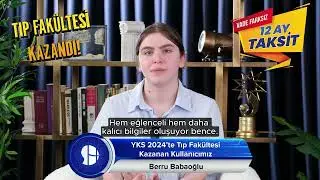 YKS 2024'te Tıp Fakültesine Yerleşen Kullanıcımız Berru'yu Tebrik Ediyoruz #yks #dopinghafıza