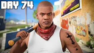 I spent 100 Days In the HOOD IN REALISTIC GTA 5! (AGAIN)