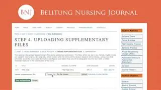 Cara submit artikel di jurnal yang menggunakan OJS Open Journal System - Belitung Nursing Journal