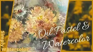 Using Oil Pastel To Make Special Effects In My Watercolor Painting