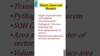 Aiming for Grade 5 : Topics to be covered