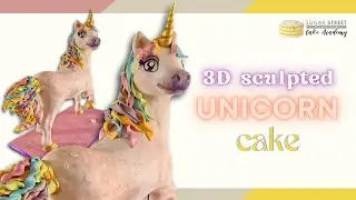 How to make a 3D sculpted unicorn cake