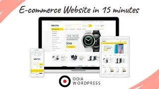 How to create E-commerce Website using WordPress in 15 minutes
