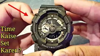 Casio G-Shock GA 110 Watch Time Setting in Hindi | Gshock Ghadi Ka Time Kaise Set Karen