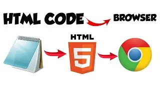 Run HTML Code Using Notepad and Browser | Chrome