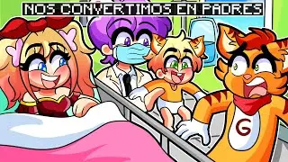 MINECRAFT pero TENEMOS UN HIJO AHORA SOMOS PADRES 😱😂 | SRGATO Y FLORCITA SE CONVIERTEN EN PAPÁS