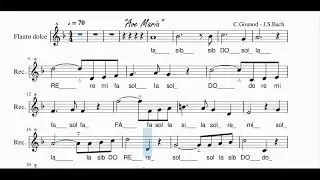 "Ave Maria" di Gounod - Per flauto dolce