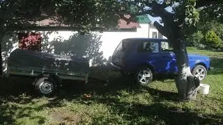 Preparing for a trip to the mountains! 3300 km on a NIVA with a trailer!