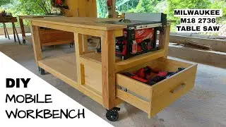 How to Make a Workbench with Built in Table Saw (Milwaukee 2736)