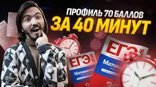 70 баллов за 40 минут. Профильная математика ЕГЭ 2025
